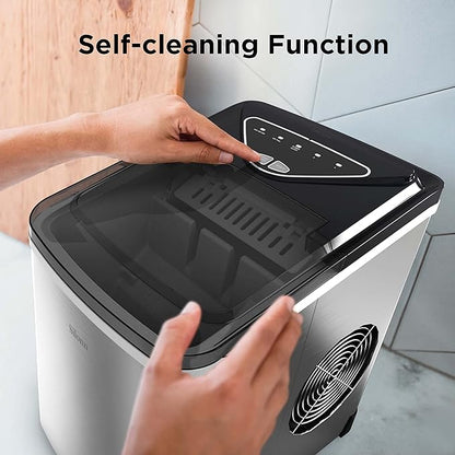 Silonn Ice Makers Countertop, 9 Cubes Ready in 6 Mins, 26lbs in 24Hrs, - Image 7