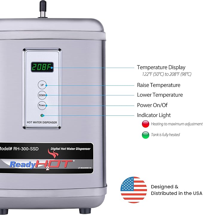 Ready Hot 41-RH-300-F570-BN Instant Hot Water Dispenser System, 2.5 Quarts - Image 3