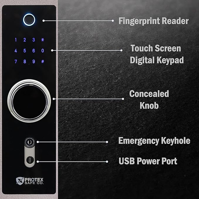 ProtexSafe Fireproof Steel Home Safe - Image 5
