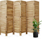 Room Dividers and Folding Privacy Screens, Wood Louvered Separators Divider Wall by Svimi