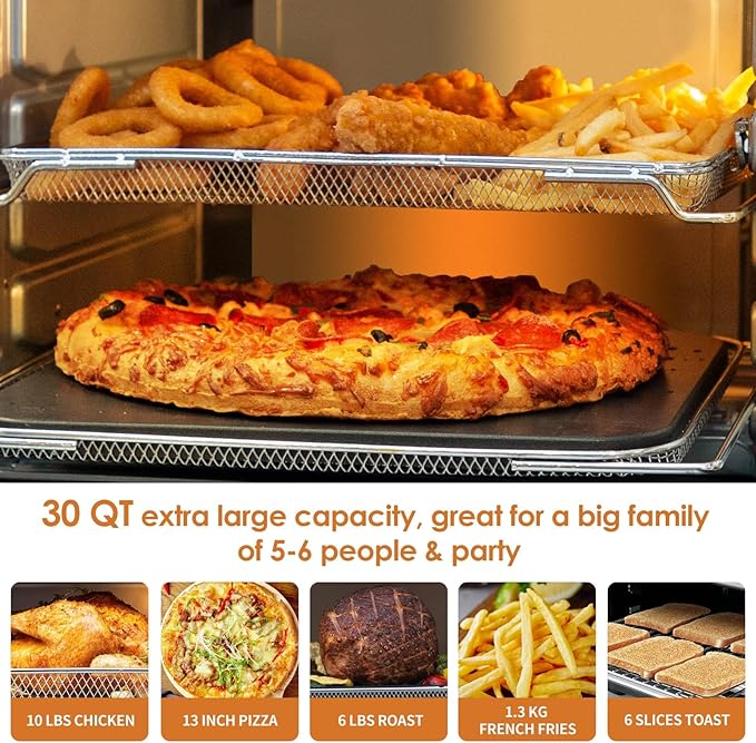 Nuwave Bravo Air Fryer Convection Oven Countertop, 100-in-1 Smart Grill Combo - Image 4