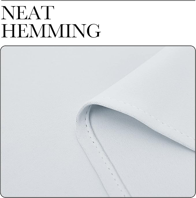 NICETOWN Greyish White Window Curtain Panels - Image 8