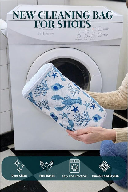 Shoe Washing Machine Bags with Sneaker Brush – Deep Clean & Protection Thick - Image 2