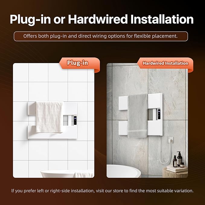 Electric Heated Towel Warmer Rack - Image 3