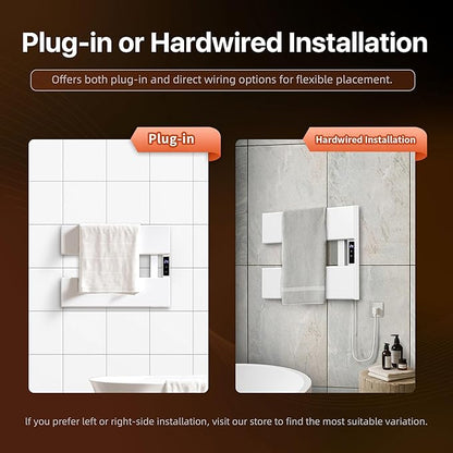 Electric Heated Towel Warmer Rack - Image 3