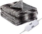 Electric Heated Blanket Throw Size 50"x60", Fast Heating Throw, Plush Faux Fur by EydnaEletcricBlanket