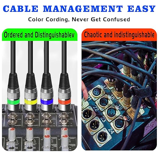 MAD OWL 4 Pack 15ft DMX Cables - Image 5