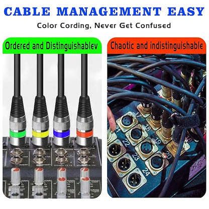 MAD OWL 4 Pack 15ft DMX Cables - Image 5
