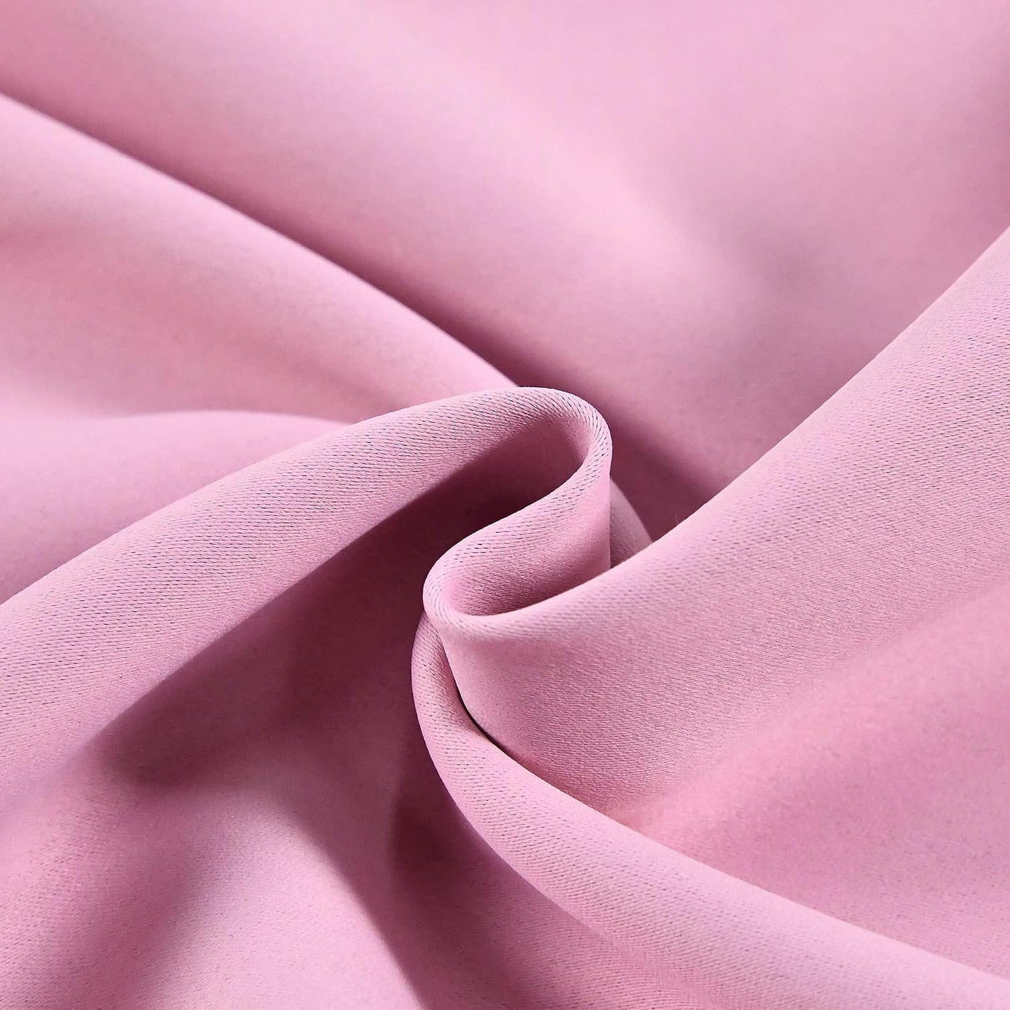 DECOVSUN Baby Pink Valance for Windows 42x18 Inch Solid Thermal Insulated Blackout Rod Pocket Kitchen Short Curtain Toppers Valance for Bathroom Living Room 1 Panel