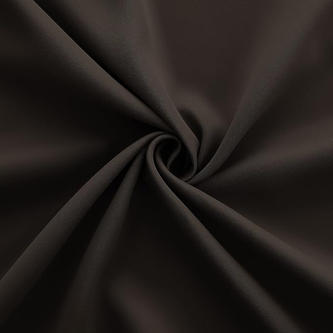96 Inch Long Dark Brown Living Room Curtains - Image 8