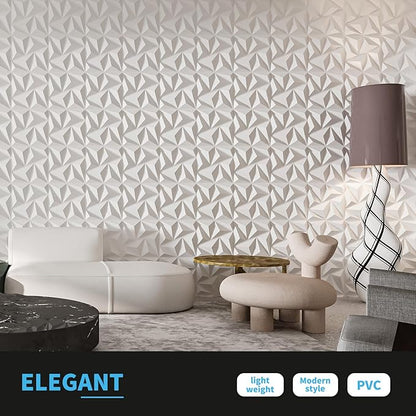 Art3d 3D Wall Panels 100 Pack, 11.8" x 11.8" PVC Wall Panels - Image 6