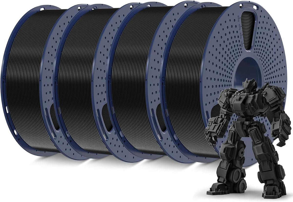 SUNLU 3D Printer Filament PLA Plus 1.75mm Black 4KG