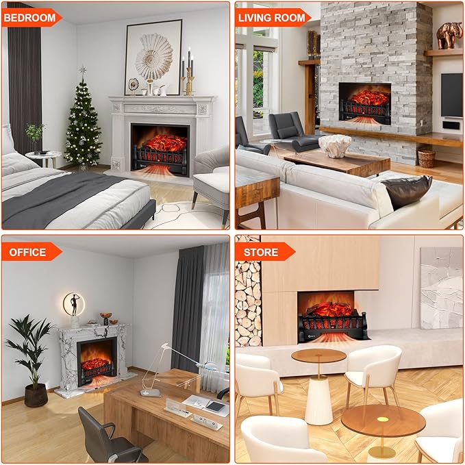 Electric Fireplace Logs Inserts Heater - Image 6