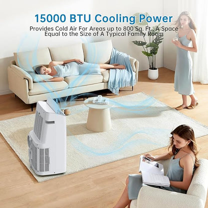 Portable Air Conditioners, 15000 BTU Cooling Capacity - Image 6