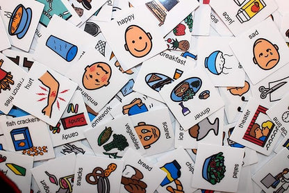 Smile4Autism Small 1.5"x1.5" Loose Visual Picture Cards, Receptive and by Smile4Autism