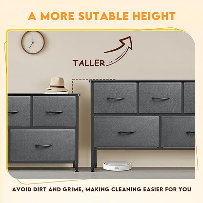 Curved Profile Dresser for Bedroom, Chest of Drawers, 5 Storage Drawers - Image 5