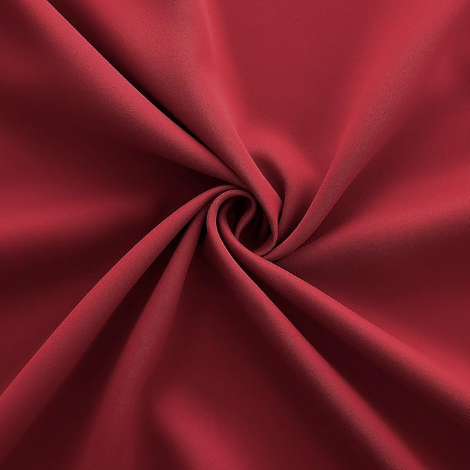KOUFALL Christmas Red Curtains 42 x 54 Inch Long 2 Panels - Image 5