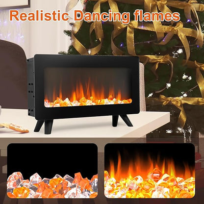 16" Small Electric Fireplace Heater - Image 7
