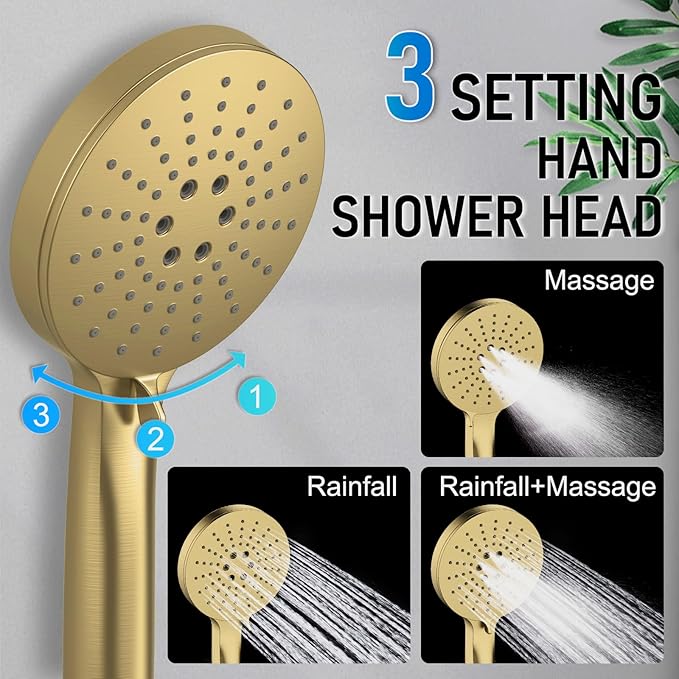 Iriber Thermostatic Shower System Wall Mount - Image 5