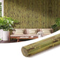 OUZUGIE 1 Pack 96x24 Inch Natural Bamboo Wall Panel – Green Burned Pole Wrap by OUZUGIE