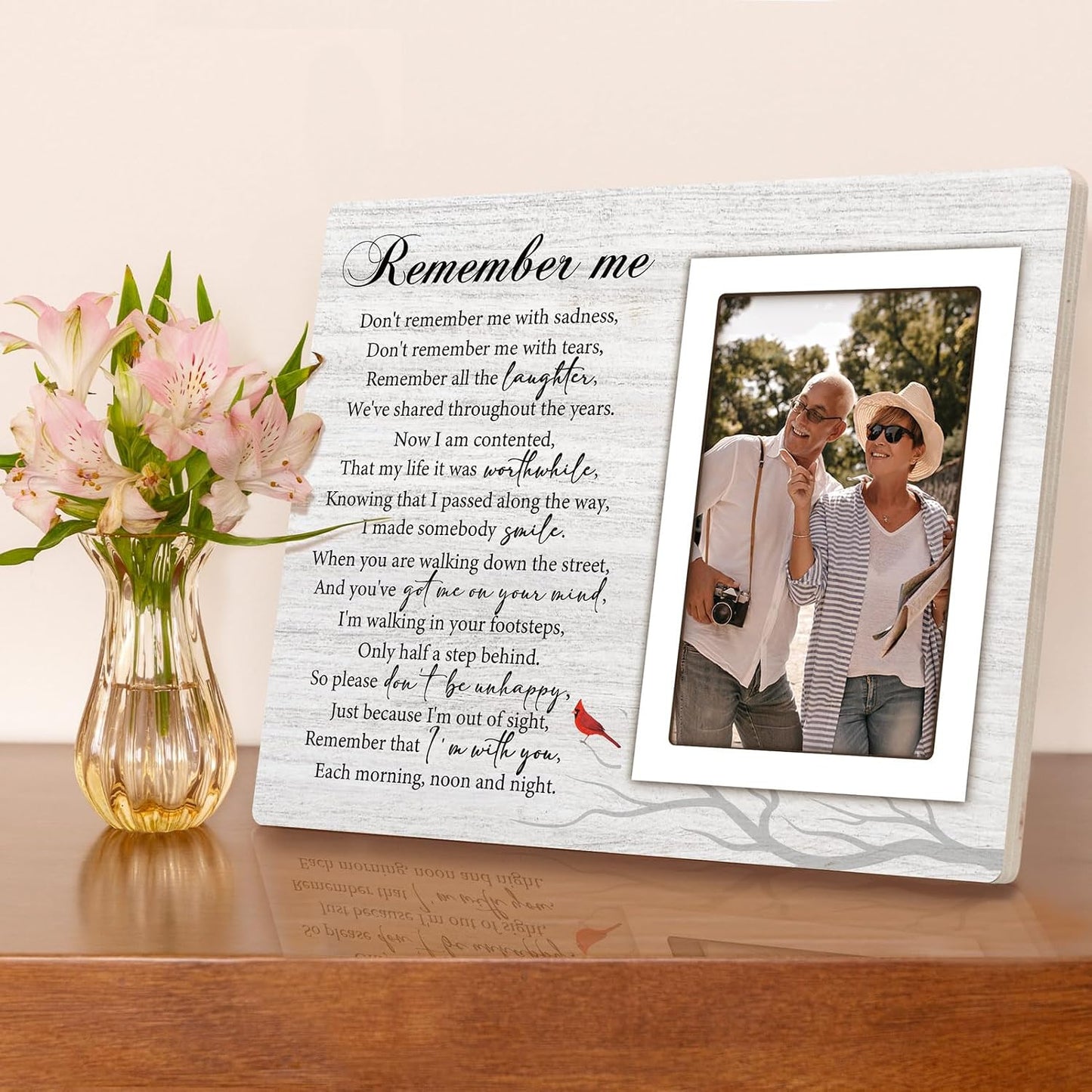 Sympathy Gift for Loss of Loved One, Mom, Dad, Husband, Friends, Memorial Picture Frame 4"x6", Condolences Sympathy Bereavement Gift Ideas, in Memory of Loved One