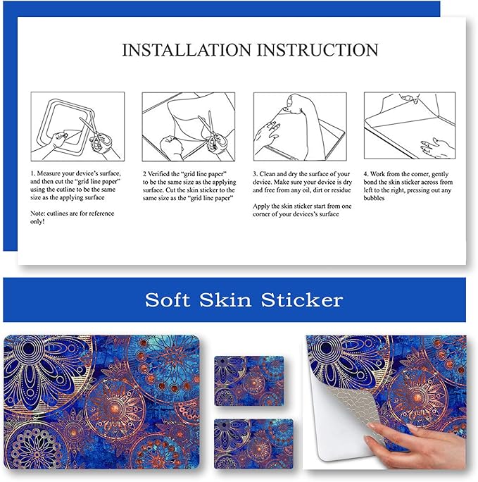 Laptop Skin Sticker Decal, Decorative Waterproof Removable - Image 5