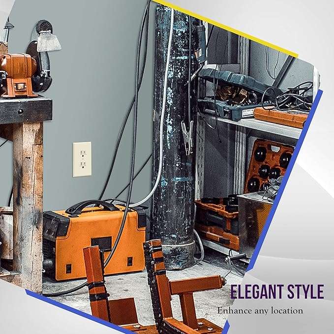 ENERLITES Duplex Receptacle Outlet Wall Plate, Size 1-Gang 4.50" x 2.76" - Image 6