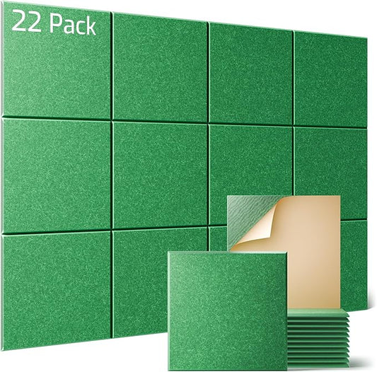 Sonicism 22 Pack Acoustic Wall Panels by Sonicism