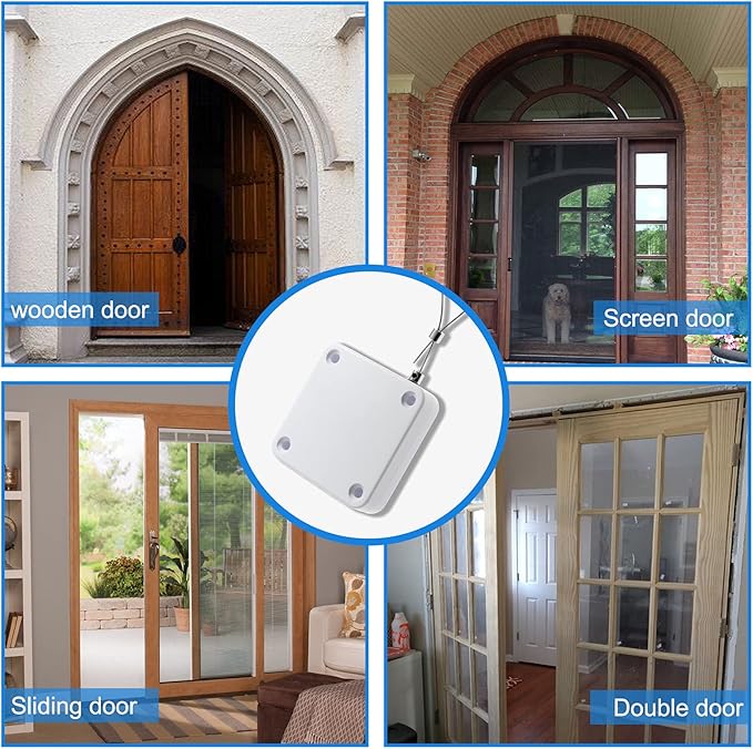 Rierdge 800g Set of 2 Punch-Free Automatic Sensor Door Closer - Image 7