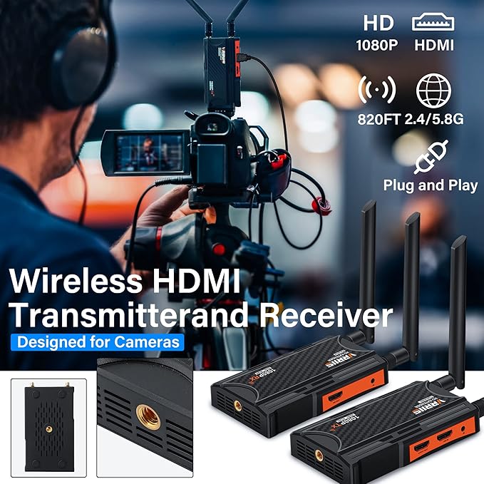 Wireless HDMI Transmitter and Receiver, 250m Wireless HDMI Extender Kit - Image 5