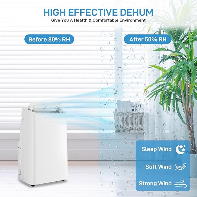 Portable Air Conditioners, 14000 BTU Cooling Capacity - Image 4