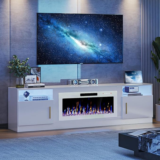 VITESSE TV Stand Fireplace by Vitesse