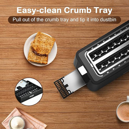 Mecity 4 Slice Toaster, Long Slot Toaster - Image 7