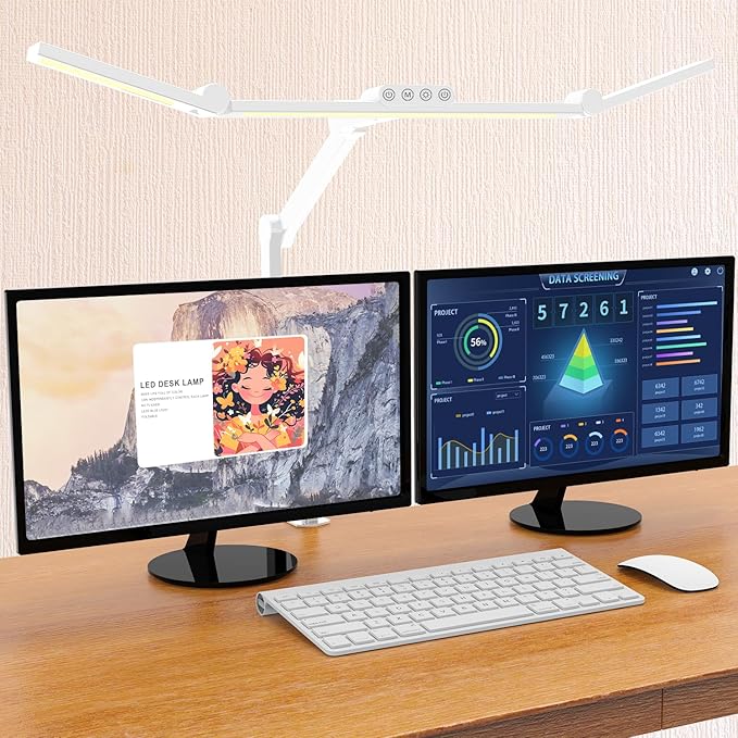 Micomlan Led Desk Lamp for Home Office, 24W Bright Rotatable Led Table Light by Micomlan