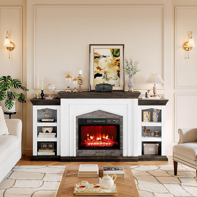 Naice 80" Electric Fireplace - Image 4
