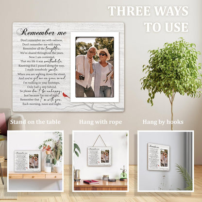 Sympathy Gift for Loss of Loved One, Mom, Dad, Husband, Friends, Memorial Picture Frame 4"x6", Condolences Sympathy Bereavement Gift Ideas, in Memory of Loved One