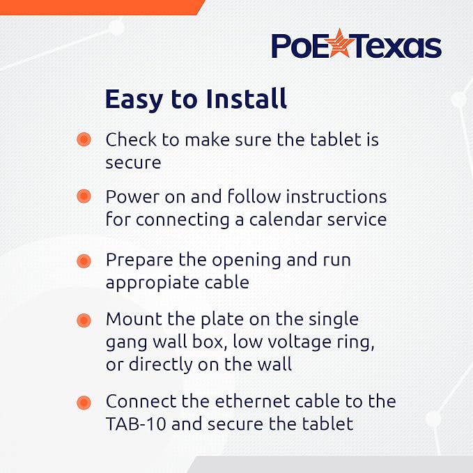 PoE Texas 8" Touchscreen Meeting Room Scheduler Tablet - Image 5