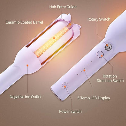 Inovocare Upgraded Automatic Rotating Curling Iron - Image 7