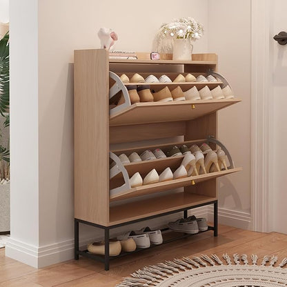 AVZEAR Narrow Shoe Storage Cabinet - Image 9