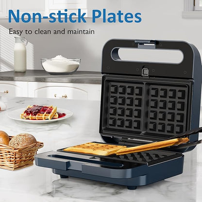 Sandwich Maker Panini Press Grill, 3 in 1 Electric Waffle Maker - Image 4