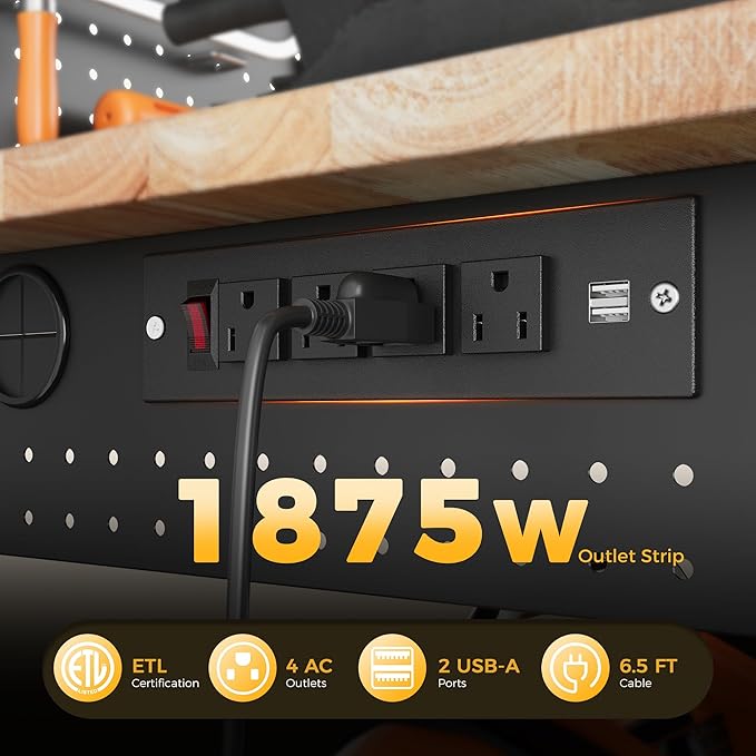 60" Work Bench Adjustable Height - Image 6