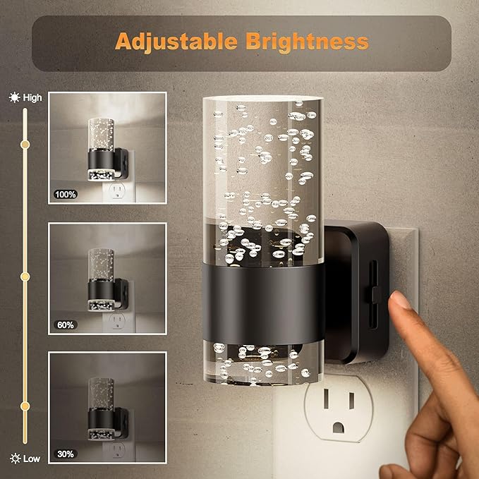JandCase Night Light, Night Lights Plug into Wall, 2 Pack LED Nightlight - Image 2