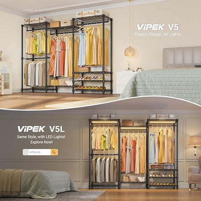 VIPEK V5 Portable Closet Wardrobe Heavy Duty Clothes Rack, Freestanding - Image 3