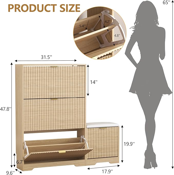Shoe Cabinet Storage for Entryway - Image 2