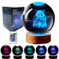 Panda Crystal Ball Lamp, 3.15 inch 3D K9 Crystal Ball Panda Night Light by Conalisk