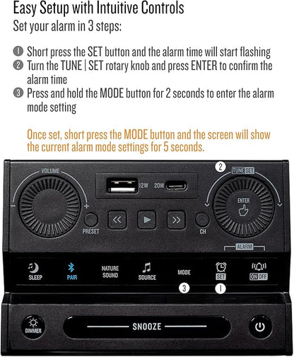 Soundfreaq Sound Rise II, SFQ-16: Bedside Alarm Clock Radio & Bluetooth Speaker - Image 6