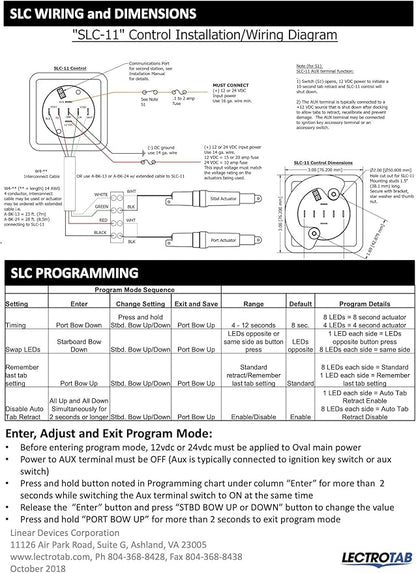 Lectrotab SLC-11 LED One-Touch Leveling Trim Tab Control - Image 4