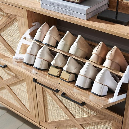 Shoe Storage Cabinet, Boho Shoe Organizer - Image 7