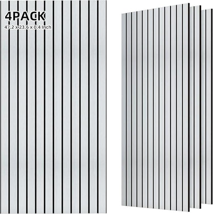 TO-TH Wood-Look Acoustic Panel, 4 Pack 47.2” x 23.6” Soundproof Wall Panels by TO-TH
