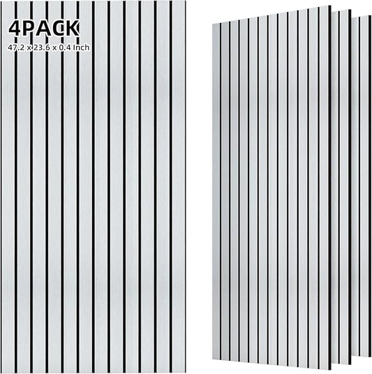 TO-TH Wood-Look Acoustic Panel, 4 Pack 47.2” x 23.6” Soundproof Wall Panels by TO-TH
